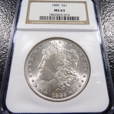 1885 NGC MS63 MORGAN SILVER DOLLAR