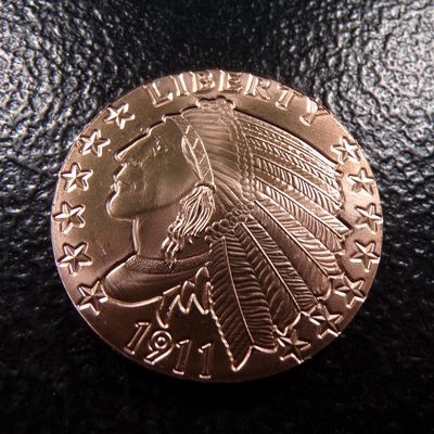 INDIAN HEAD STYLE 1 OUNCE .999 FINE COOPER