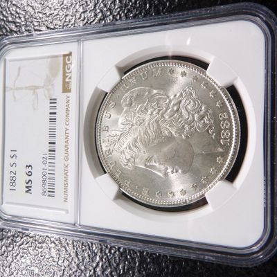 1882-S NGC MS63 MORGAN SILVER DOLLAR