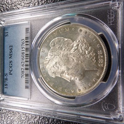 1878-S PCGS MS62 MORGAN SILVER DOLLAR