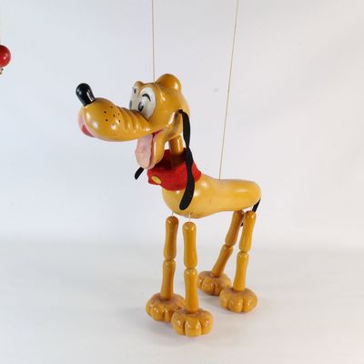 Vintage 1960s Pelham Puppets Giant Disney Pluto Store Display Marionette