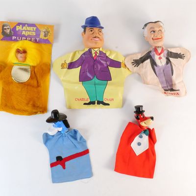 Lot of Various Pop Culture Hand Puppets