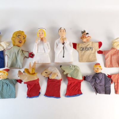Group Lot of Advertising and Educational Hand Puppets