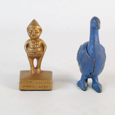 Vintage Advertising Metal Figurine Lot