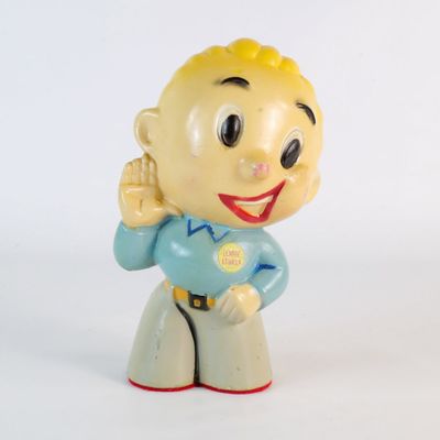 Vintage 1949 Lennie Lennox Aire-Flo Gas Heating Advertising Ceramic Coin Bank