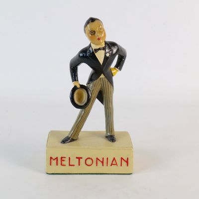 Vintage 1930s Meltonian Shoe Cream Advertising Figure Store Display