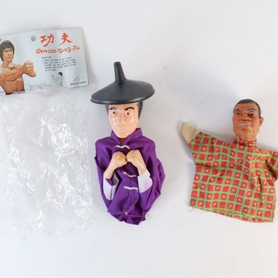 Lot of 2 Vintage Hand Puppets