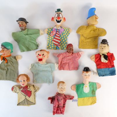 Lot of Vintage Hand Puppets