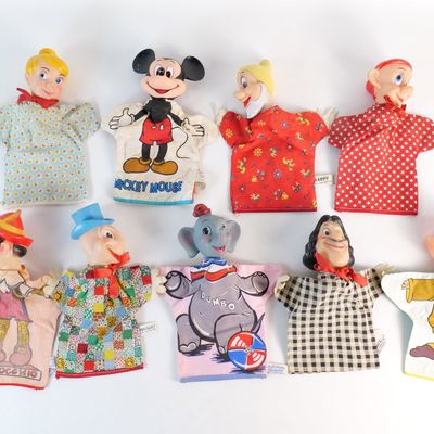 Lot of Vintage Disney Hand Puppets