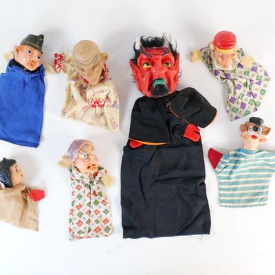 Lot of Vintage Hand Puppets