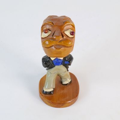 Vintage 1950s Carter Hoffman Original Hand-Carved Wood Figure