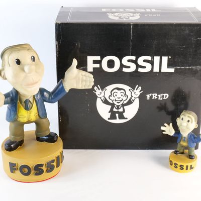 Lot of 2 Advertising Fossil Fred Collectibles