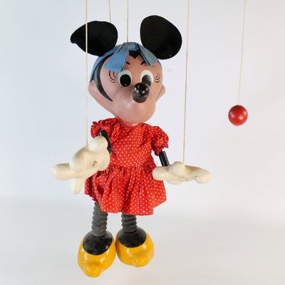 Vintage Pelham Puppets Giant Disney Minnie Mouse Store Display Marionette
