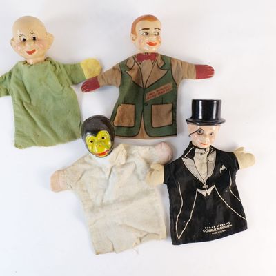 Lot of 4 Vintage Hands Puppets