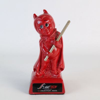 Vintage Flametech Corp Little Red Devil Advertising Figurine