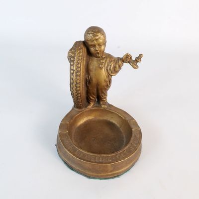 Vintage Fisk Tires Advertising Cast Metal Ashtray