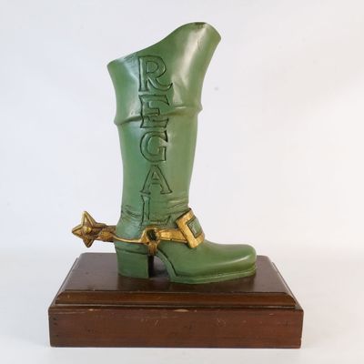 Vintage Regal Shoe Co. Store Display Cowboy/Western Boot Statue