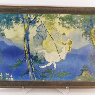Vintage 1920s Art Deco Lithograph Print