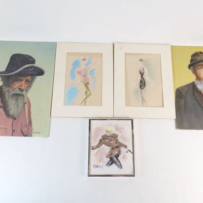 Vintage Estate Lot - Mid Century Portraits and Fashion