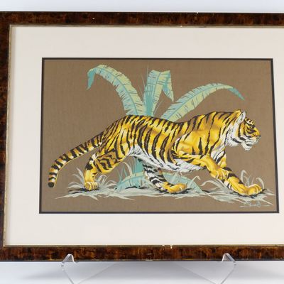 James Bunnell Tiger Serigraph Silk Screen Print