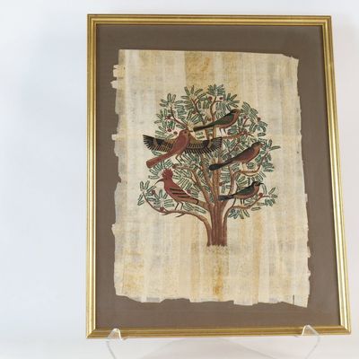 Framed Egyptian Papyrus Wall Art
