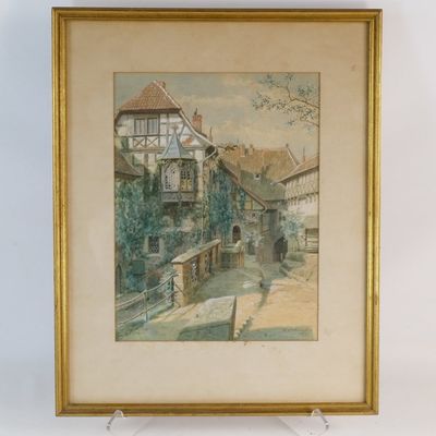 Watercolor on Paper - Wartburg Castle, Germany