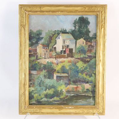 Oil on Board - Impressionist Landscape