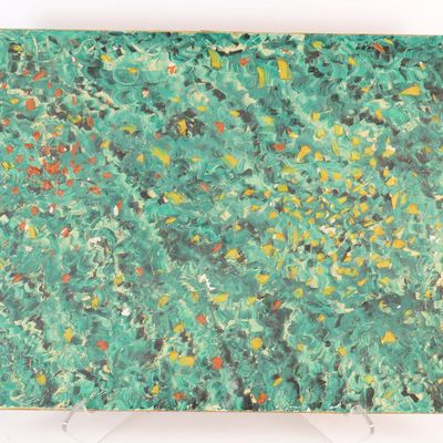 Mid Century Modern Abstract Expressionist Oil Painting