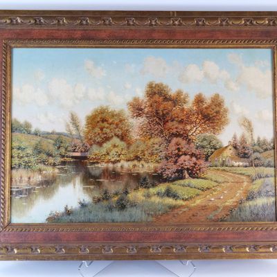 Oil on Canvas - Rural Landscape