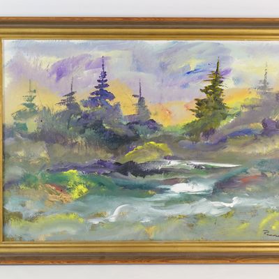Oil on Board - Landscape