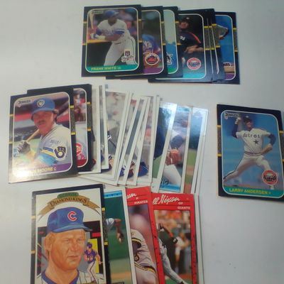 Collection of Approximately 50 Donruss, Score, and Upper Deck Baseball Cards circa 1987-1992