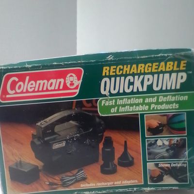 Coleman Rechargeable QuickPump Model 5999-400 in Original Box