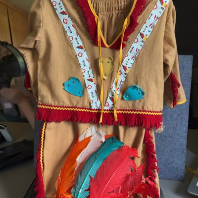 A Trio of Vintage Kiddie Togs Children's Native American Style Costume Pieces