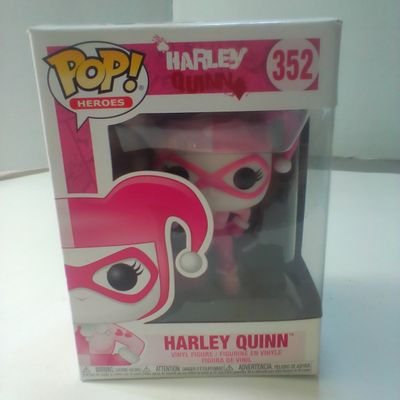 Funko POP! Heroes DC Breast Cancer Awareness Harley Quinn 352 Vinyl Figure in Original Box