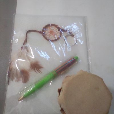 St. Josephs Indian School Dreamcatcher Keychain Pen and Miniature Drum Set