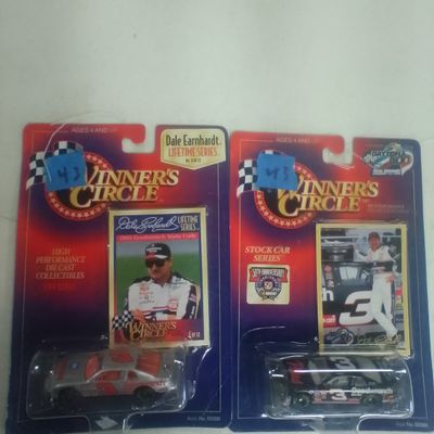 A Pair of Winner's Circle 1/64 Scale Dale Earnhardt Die-Cast Collectible Cars