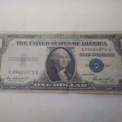 US $1 Silver Certificate, Series 1935 E