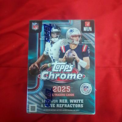 2025 Topps Chrome NFL Football Sealed Blaster Value Box