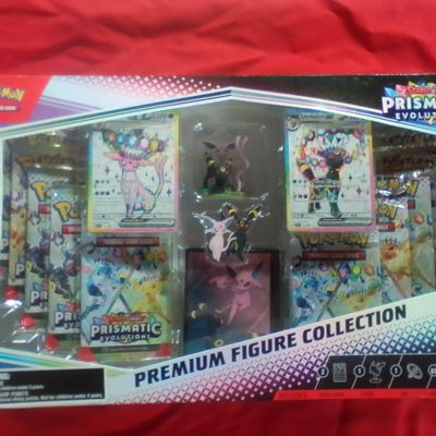 Pokémon TCG Scarlet and Violet Prismatic Evolutions Premium Figure Collection Sealed Box