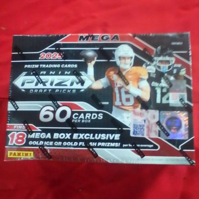 2025 Panini Prizm Draft Picks Football Mega Box Factory Sealed