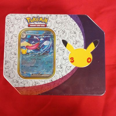 Factory Sealed Pokemon TCG 30th Celebration Tin Greninja ex