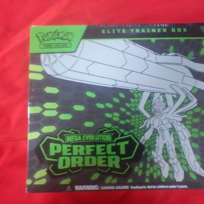 Sealed Pokemon Trading Card Game Mega Evolution Perfect Order Elite Trainer Box