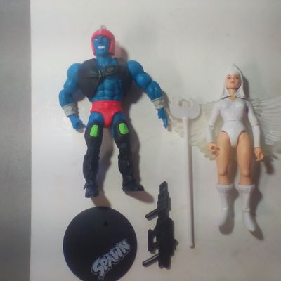 Two Mattel Masters of the Universe Origins Action Figures Including Kronis and White Sorceress