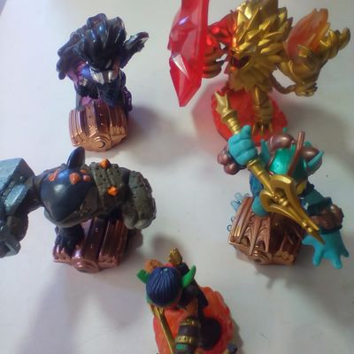 A Collection of Five Activision Skylanders Game Figurines