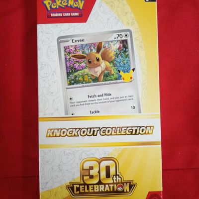 Pokémon TCG 30th Celebration Knock Out Collection Eevee Foil Sealed Box