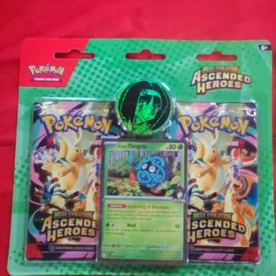 Sealed Pokémon Trading Card Game Blister Pack Mega Evolution Ascended Heroes Erika Collection