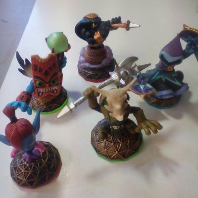 A Collection of Activision Skylanders Magic Element and Giant Series Figurines