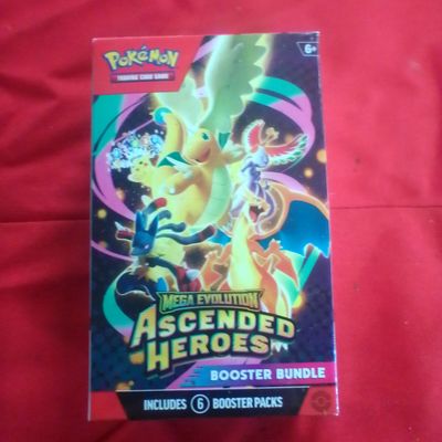 Sealed Pokemon TCG Mega Evolution Ascended Heroes Booster Bundle