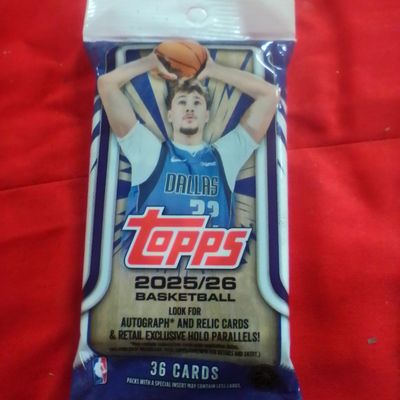 2025-26 Topps Basketball Sealed Fat Pack 36 Cards