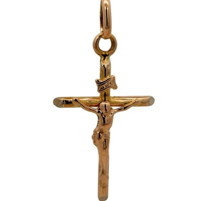 18K Crucifix pendant
